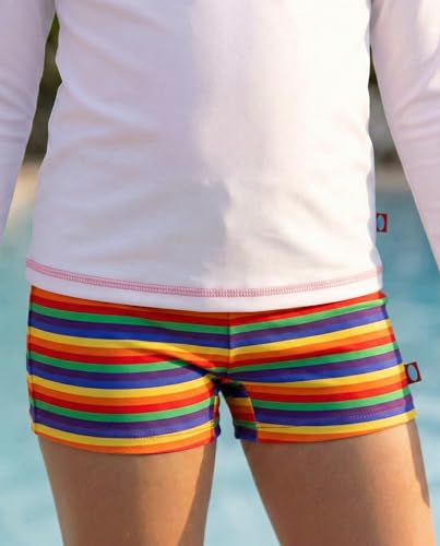 Image of City Threads Girls Swim Shorts, UPF 50+ Swim Pants for Girls, Made in USA Swimsuit Shorts