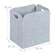 Relaxdays Aufbewahrungskorb aus Filz, 2er Set, HBT: 36 x 36 x 27 cm, Stoffkiste zur Kleinteilaufbewahrung, hellgrau