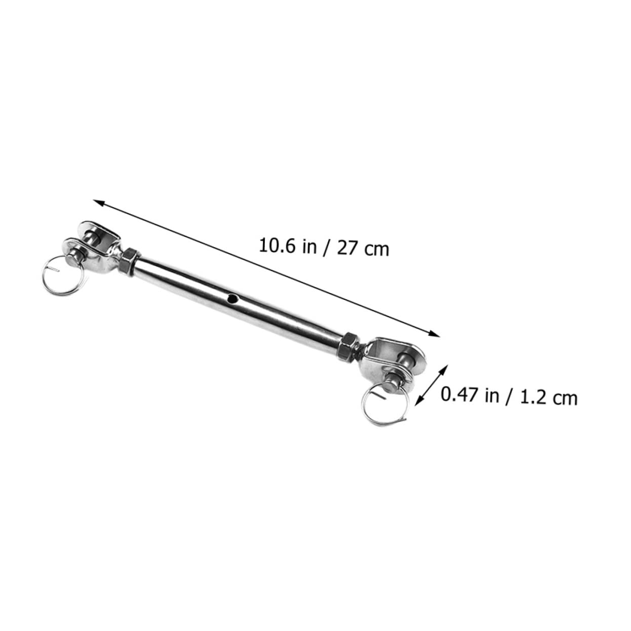 ERINGOGO Tensor de Acero Inoxidable 304 para Cable y Cadena Cuerpo Cerrado para Instalar Velas de Sombra y Ajustar Tensión Larga Durabilidad