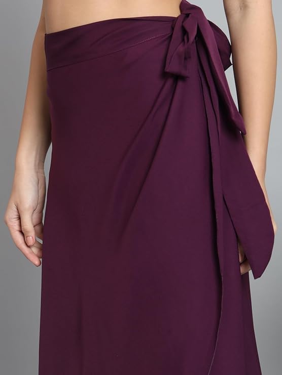 Image of Women's Long Wrap Around Maxi Skirt | Women Wear Long Skirt
