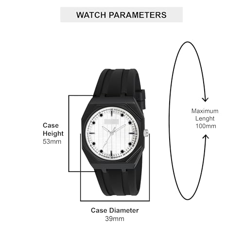 Image of styledose Minimalist dial Softest Adjustable Silicon Belt Quartz Analog Wrist Watch for Men