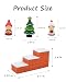Mevodeata Cute Mini Figurine with Mini Christmas Tree and Resin Stairs Figurine for Office Home Decor - Cute Christmas