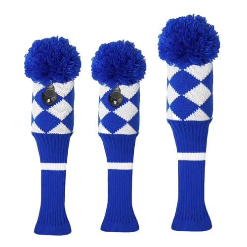 Couvre-têtes de golf tricotés premium | Housses de chaussettes de club de golf élégantes