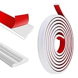 MYLERCT 40 mm x 5 m Boiserie Adesiva per Pareti, Bianco Modanatura per Pareti, Modanature ...