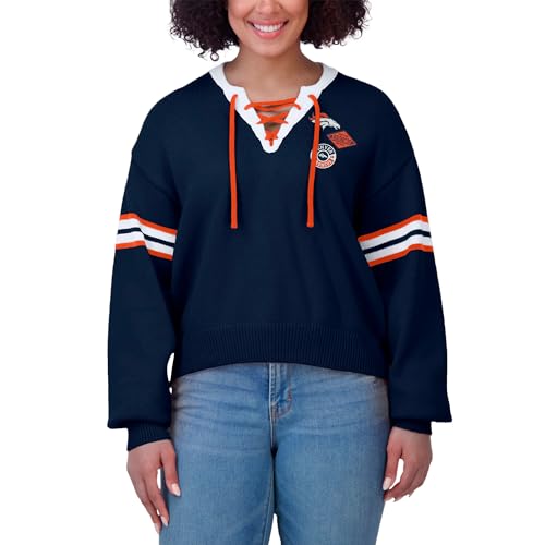 WEAR by Erin Andrews Women's NFL Lace-Up Sweater4