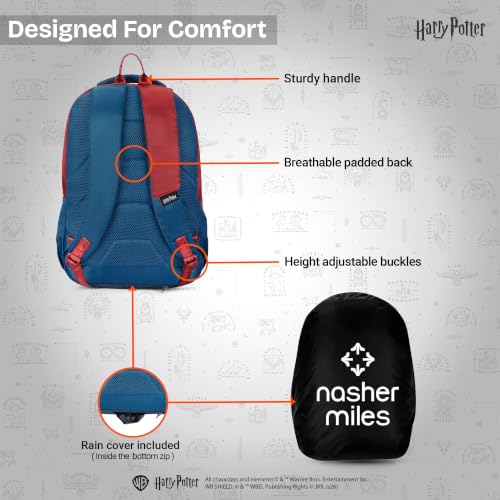 Image of Nasher Miles x Harry Potter Backpack | Polyester Laptop Backpack 35L | Ideal for School, College, Office & Travel | Men, Women, Boys, Girls