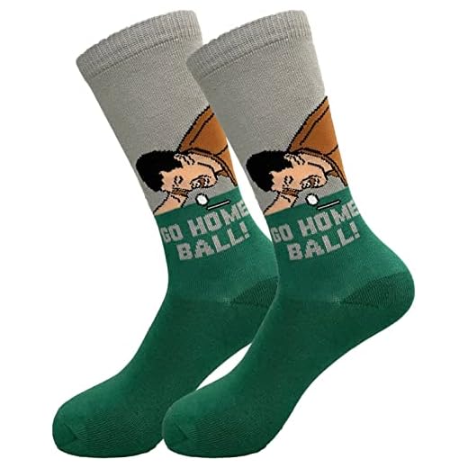 Golf Socks - Cushioned And Breathable Golf Socks | Golf Accessories Balanced Co. Funny Golf Socks Golf Dress Socks Crazy Socks Casual Cotton Crew Socks (Go Home, Ball)