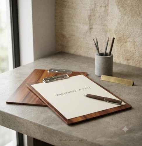 Wooden Clipboard A4 Size with Strong Metal Clip | Solid Wood Grain Study & Exam Writing Board | Durable Office, School & Home Use Clipboard (S.N. 28) - Image 8