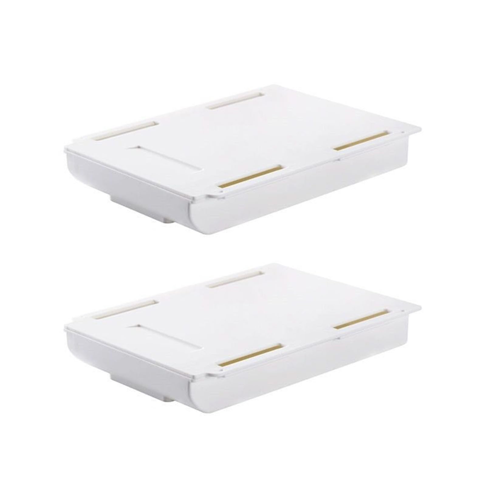 Jazuaiao Space Saving Adhesive Mounted Organizers Drawer Under Table Surfaces for Mess Release Workspaces Concealed Drawer Organizers
