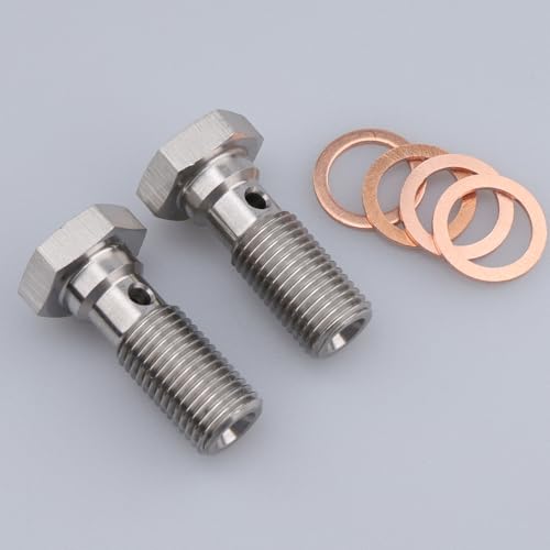 Image of AC PERFORMANCE 3 /8 x 24 Banjo Bolt, -3 AN, 25mm UHL, Stainless Steel, Pack of 2