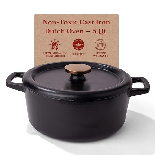 Alva Nori 5 Qt Enameled Cast Iron Dutch Oven