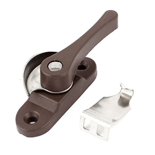 Image of Aexit Home Office Padlocks & Hasps Brown Metal Casement Locking Crescent Rotatable Window Combination Padlocks Sash Lock