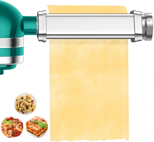 Spremiasta Pasta Accessorio Pasta in Acciaio Inossidabile per Macchina per Pasta per Kenwood KVC/KVL, 8 Spessori Regolabili, Argento accessorio per pasta per Kenwood accessori