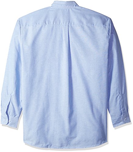 Dickies Occupational Workwear Ss36Lb 155Rg Polyester/Cotton Men's Button-Down Long Sleeve Oxford Shirt, 15-1/2" Regular Neck, Light Blue #TOP1