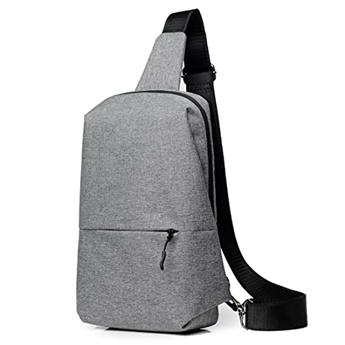 Sac à dos à bandoulière croisée couleur unie minimaliste de sport