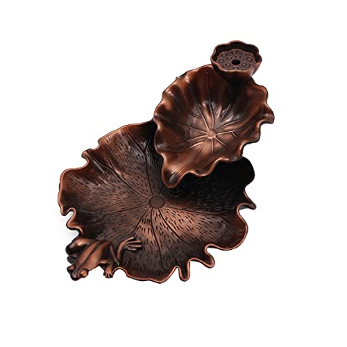 Namvo - Quemador de Incienso de Cascada de aleación de Zinc, Soporte para Quemador de Incienso de reflujo, Adorno de aromaterapia, decoración del hogar