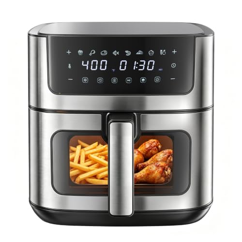 Image of DUMOS 6.34QT Air Fryer, Airfryer 8-in-1 with Viewing Window