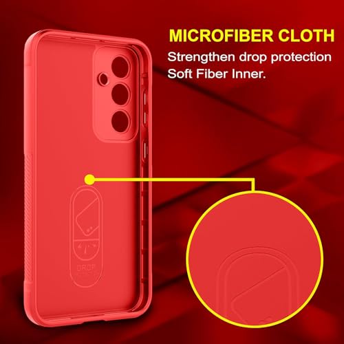 Image of Amazon Brand - Solimo Mobile Cover for Samsung Galaxy S24 Plus 5G | Full Camera Protection | Liquid Silicon Case | Flexible Bumper Case for Samsung Galaxy S24 Plus 5G (Red)