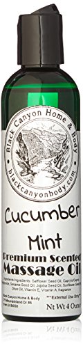 Black Canyon Cucumber Mint Original Massage Oil, 4 Oz