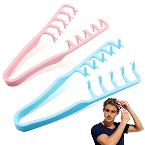 2 Peines voluminosos de dientes anchos para cabello miniatura 1