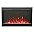 Amantii Traditional Series Extra Slim Electric Fireplace Insert with Black Powder Coated Surround & Remote (TRD-33-XS), 33-Inch