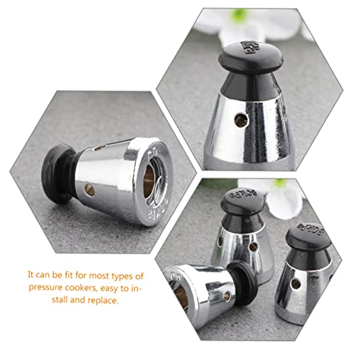 4 piezas de válvula limitadora de presión para olla de presión, accesorio esencial compatible y fácil de instalar para uso seguro miniatura 3