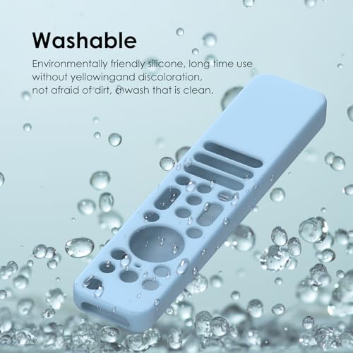 Image of Silicone Cover Case Compatible with Sony Bravia Smart Tv 2023 2024 2025 Voice Remote RMF-TX910U (Luminious Blue) [Remote NOT Included]