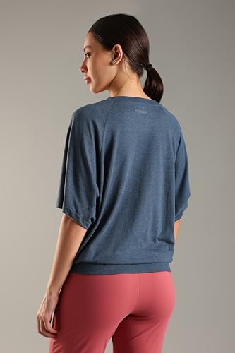 Image of Women UPF Sun Protection Eco Friendly Yoga Top with Batwing Sleeve
