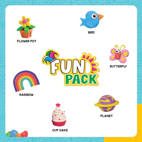 Fundough - Fun Pack , Shaping and Sculpting , 3years + , Multi-Colour