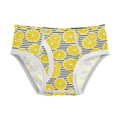 Cotton Little Boys Briefs Soft Striped Lemon Toddler Underwear