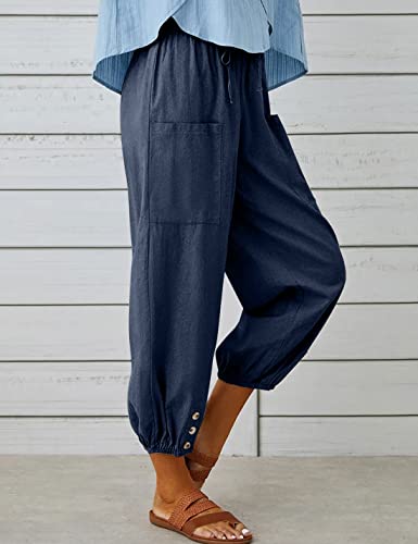 Image of Bozanly Women Casual Harem Pant Boho Loose Yoga Capris Trousers 2026