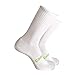 Cariloha Men's Bamboo Crew Sock (L / XL, White / Green)