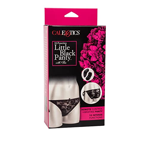 Calexotics Remote Control 10 Function Little Black Panty – Wireless Control Bullet Vibrator – Pocket Adult Toys For Couples – Vibe Egg Massager - Black #TOP2