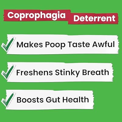 No Poo Chews for Dogs - Coprophagia & Stool Eating Deterrent with Probiotics, Digestive Enzymes & Breath Aid Support - Stop Dog Poop Eating - Made in USA - 120 Soft Chews