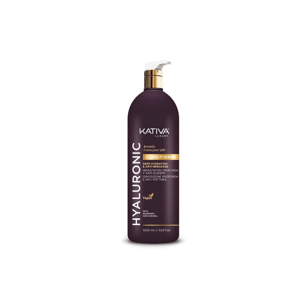 HYALURONIC Keratin & coenzyme Q10 Conditioner 1000 ml, 1 l (Pack of 1)