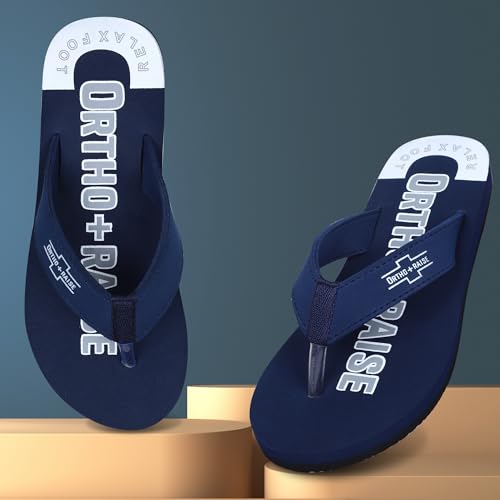 Image of Extra Soft Orthopaedic Comfort Slippers for Men | Anti-Skid, Arch Support, Doctor Recommended Flip Flops | Relax Footwear for Heel & Ankle Pain Relief