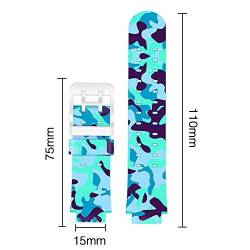 Coholl kinderhorloge vervangende banden,compatibel met PTHTECHUS AGPTEK INIUPO MeritSoar Tech XPLORA siliconen… - Afbeelding 4