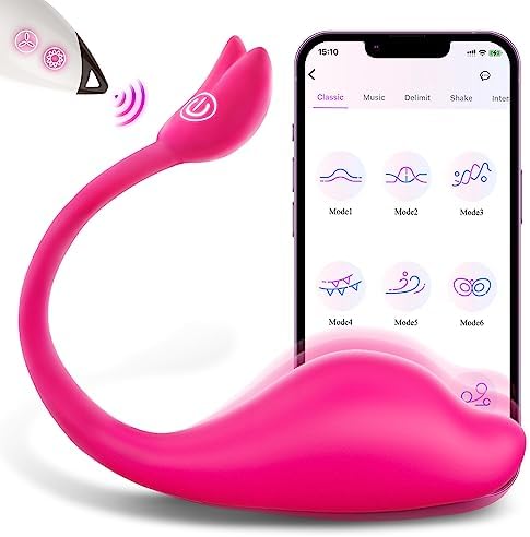 Sex Toys for Women Remote Control Vibrator - G Spot Vibrators Adult Sex Machine Long Distance Vibrator with Bluetooth App Control, 9 Powerful Rose Sex Toy Thrusting Dildo Vibrator Quiet Anal Toys