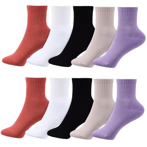 Chaussettes de sport en coton Hemobllo pour femme avec coussinets de fitness
