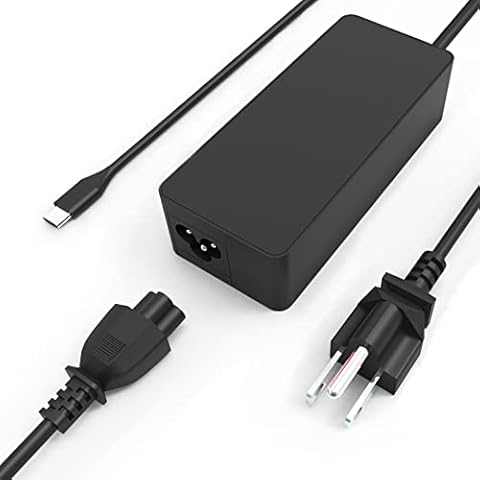 Universal 65W 45W USB C Laptop Charger - for Lenovo Thinkpad T480 T480s T490 T580/Yoga C740 C940 C930 920 720 7i,HP Acer Asus Samsung Macbook Dell Chromebook Latitude xps 13, Type C Power Adapter Cord Cover