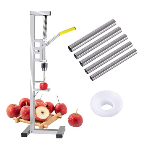 Herramienta de descorazonador de frutas de acero inoxidable portátil con hoja reemplazable y resorte de rebote automático para un fácil uso en la cocina en el hogar