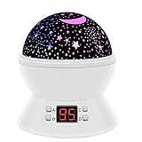 Star Projector Night Lights for Kids, Projector Nightlight with Timer, SCOPOW 360 Degree Rotation Colorful Sky Lite - Gifts for 1-14 Year Old Girl and Boy
