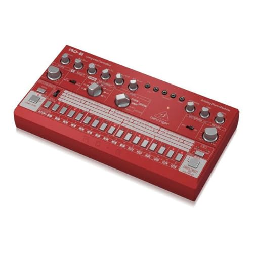 Behringer RHYTHM DESIGNER RD-6-RD Analog Drum Machine with 8 Drum Sounds, 64 Step Sequencer and...