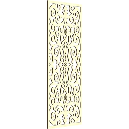 Image of Buel Decorative Pierced Fretwork Wood Wall Panels, 23 3 /8 inchW x 59 3 /8 inchH x 3 /8 inchT, Alder