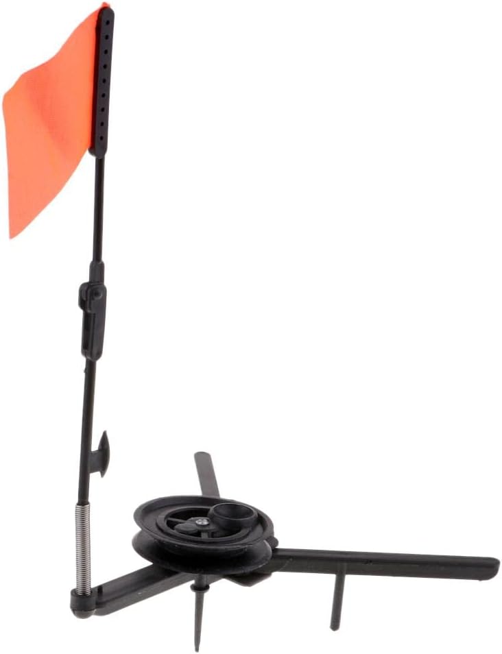 Tachiuwa 6pcs Round Tip-Ups Ice Fishing Rod with Flags Triangular Ice Fishing Poles : Sports & Outdoors
