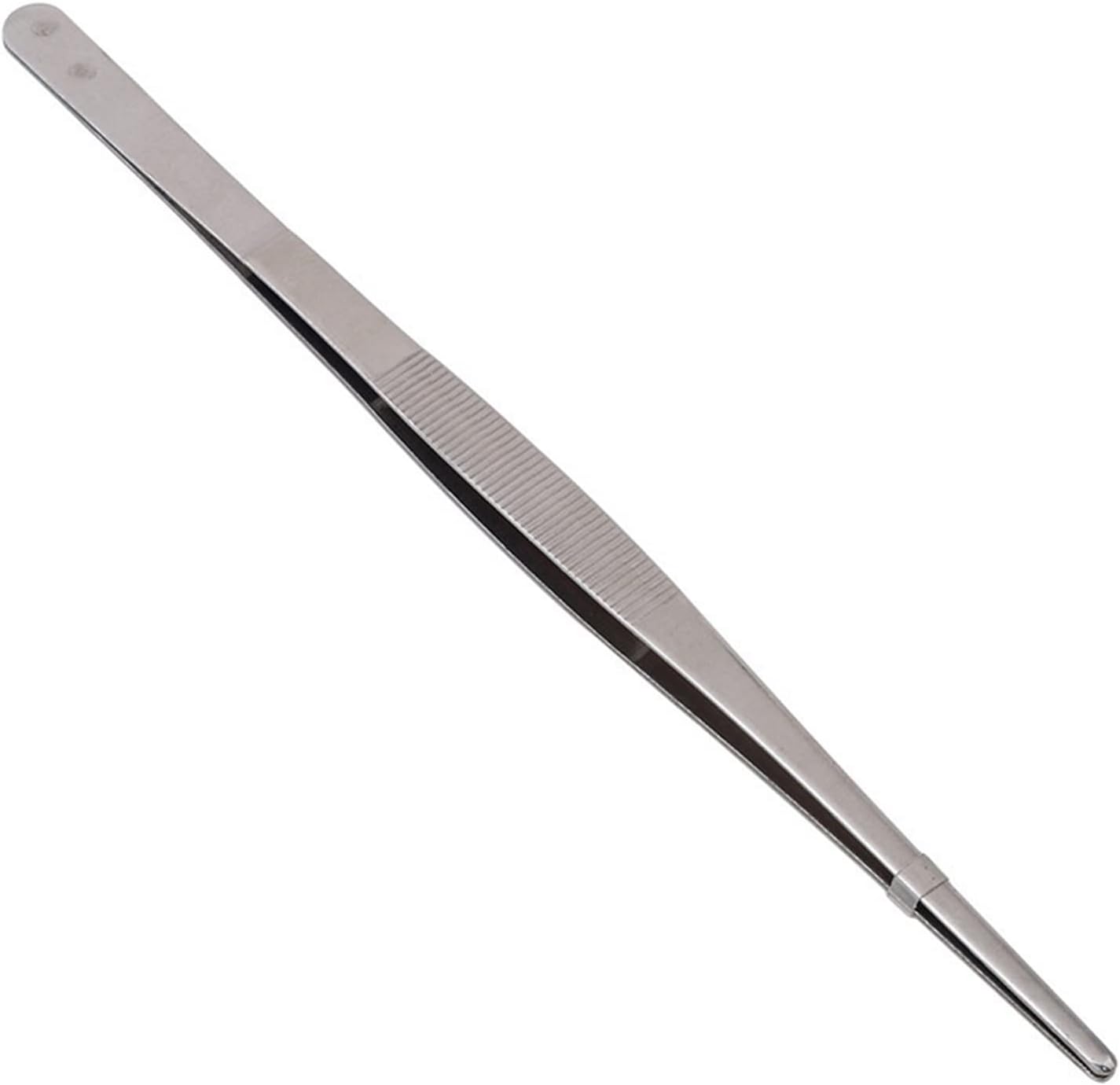 INLIMA Tweezers Home Medical Garden Kitchen BBQ Tool DIY Toothed Tweezer Long Barbecue Food Tong Straight Tweezer Stainless Steel