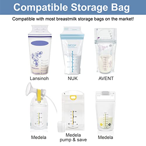 Image of Maymom Milkbag Adapter, Widemouth 2nd Generation; Compatible with Spectra Avent Pumps; Most Milkbags inc. Lansinoh Bags;Do Not Use Microwave or Steamer Bag to Sanitize; 2pc