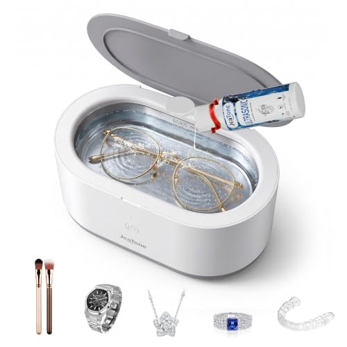 JeaTone 600ML Ultrasonic Cleaner with 50ml Jewelry Cleaner Solution