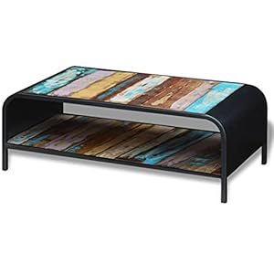 Coffee tableindustrial sofa tableliving room center tablebedside tablefully handmadeuse in officeresting roomliving room solid reclaimed wood  urban country home decor