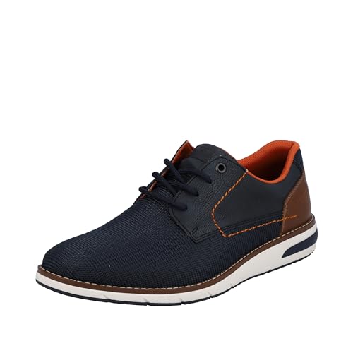 Rieker Chaussures à Lacets pour Homme 11301, Bleu, 46 EU